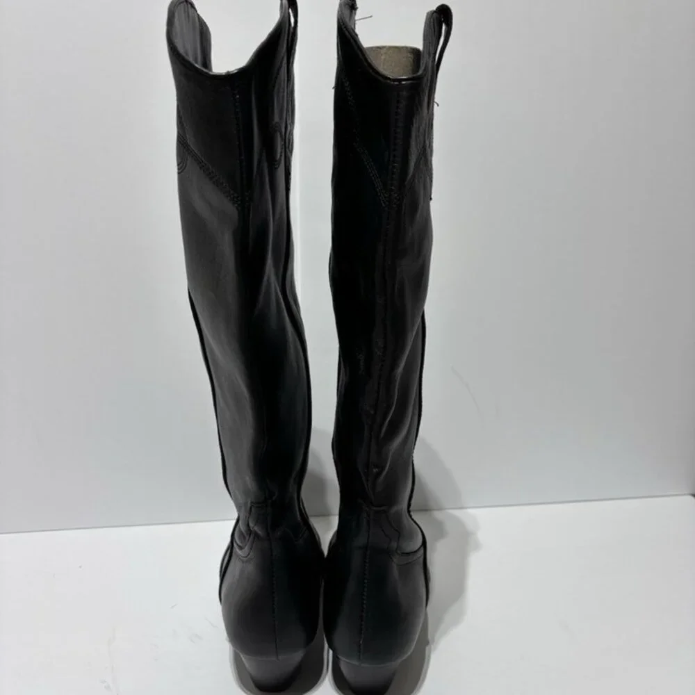 Steve Madden Women’s Dollie Cowboy Boots Black, Size 8.5 M - Picture 4 of 5
